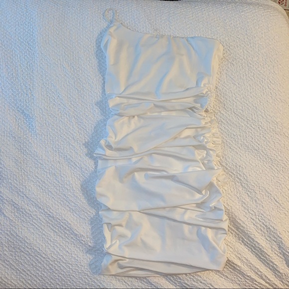 White Mini Dress - Picture 1 of 3